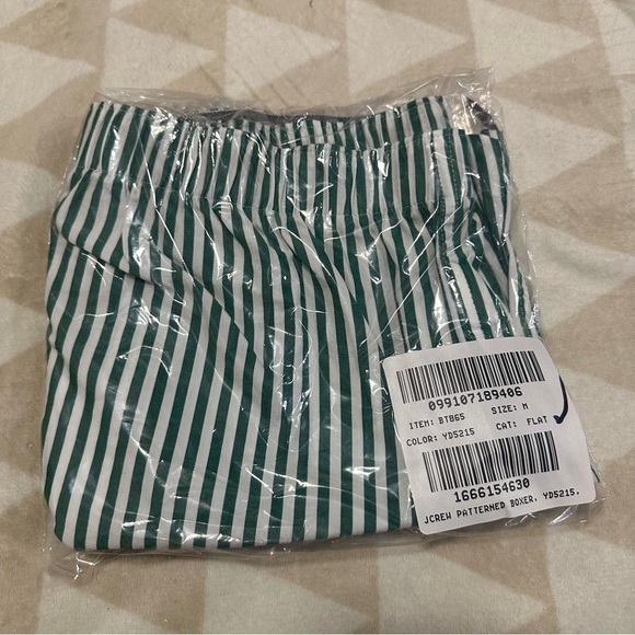 J crew patterned boxers jungle green stripes - Picture 2 of 2